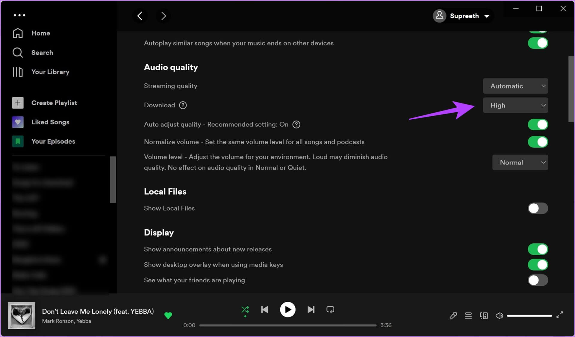 Download-Quality-Windows-1920x1127 لماذا يشغل Spotify مساحة تخزين كبيرة وكيفية إصلاح ذلك