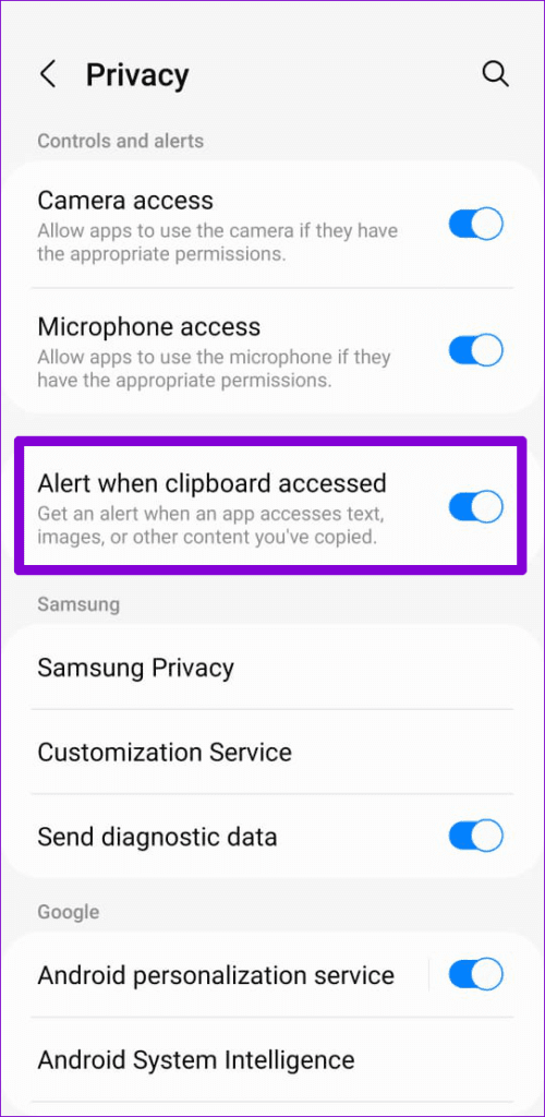 Enable-Clipboard-Privacy-Alerts-500x1024-1 أفضل طريقتين لاستخدام الحافظة على هواتف Samsung Galaxy