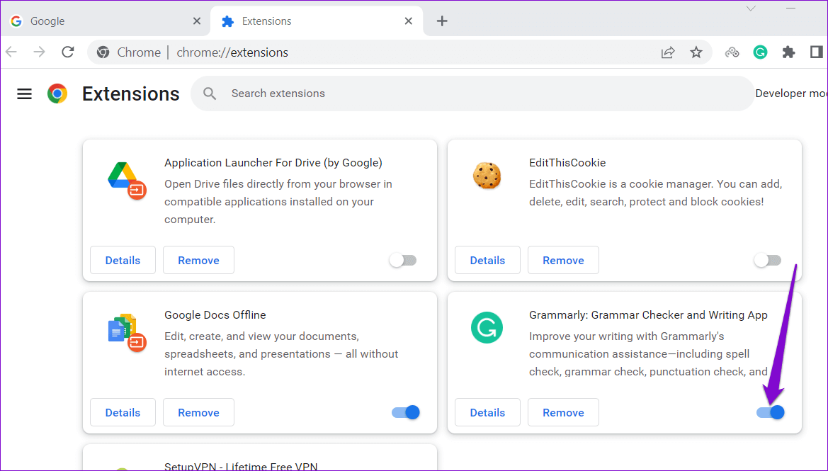 Enable-Extensions-in-Chrome أفضل 6 طرق لاستعادة و إظهار شريط أدوات Google Chrome المفقود