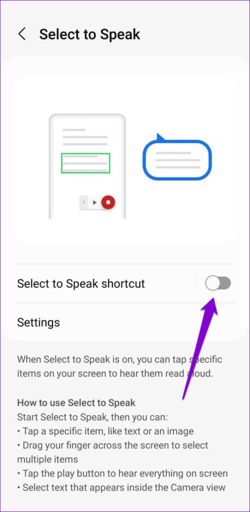 Enable-Select-to-Speak-Shortcut-on-Android-500x1024-1 كيفية جعل جهاز يقوم بتحويل النص إلى كلام للـ Android