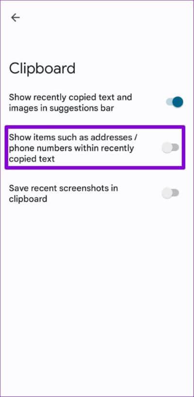 Gboard-Clipboard-Settings-500x1024-1-400x819 أفضل طريقتين لاستخدام الحافظة على هواتف Samsung Galaxy