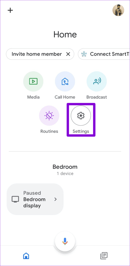 Google-Home-App-Settings-500x1024-1 كيفية إضافة عدة مستخدمين إلى جهاز Google Nest Hub