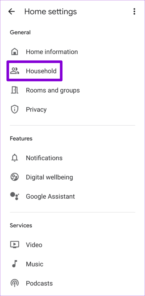 Google-Home-Settings-2-500x1024-1 كيفية إضافة عدة مستخدمين إلى جهاز Google Nest Hub
