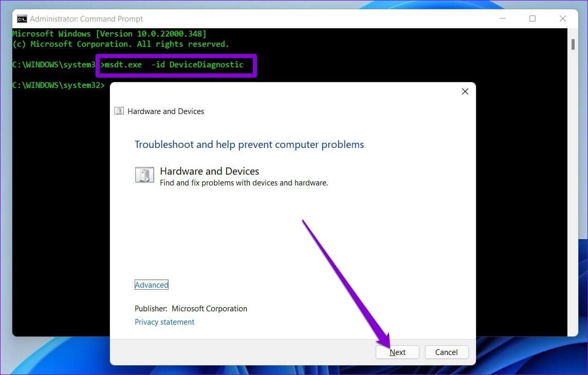 Hardware-and-Devices-Troubleshooter-1144x730 إليك أفضل الطرق لإصلاح تعذر إخراج محرك أقراص USB على Windows 11