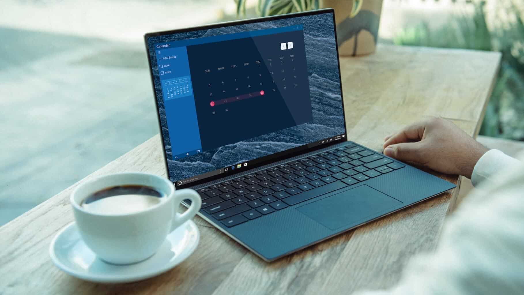 Laptop-on-a-Table-1818x1023 كيفية تمكين واستخدام وضع السبات على Windows 11