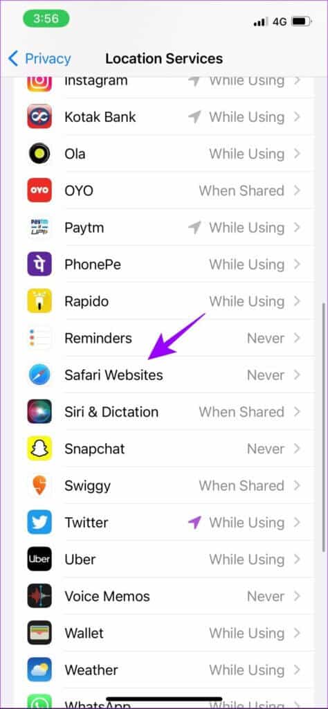 Location-Services-Safari-474x1024-1-474x1024 كيفية منع التتبع أثناء تصفح المواقع في Safari على iPhone