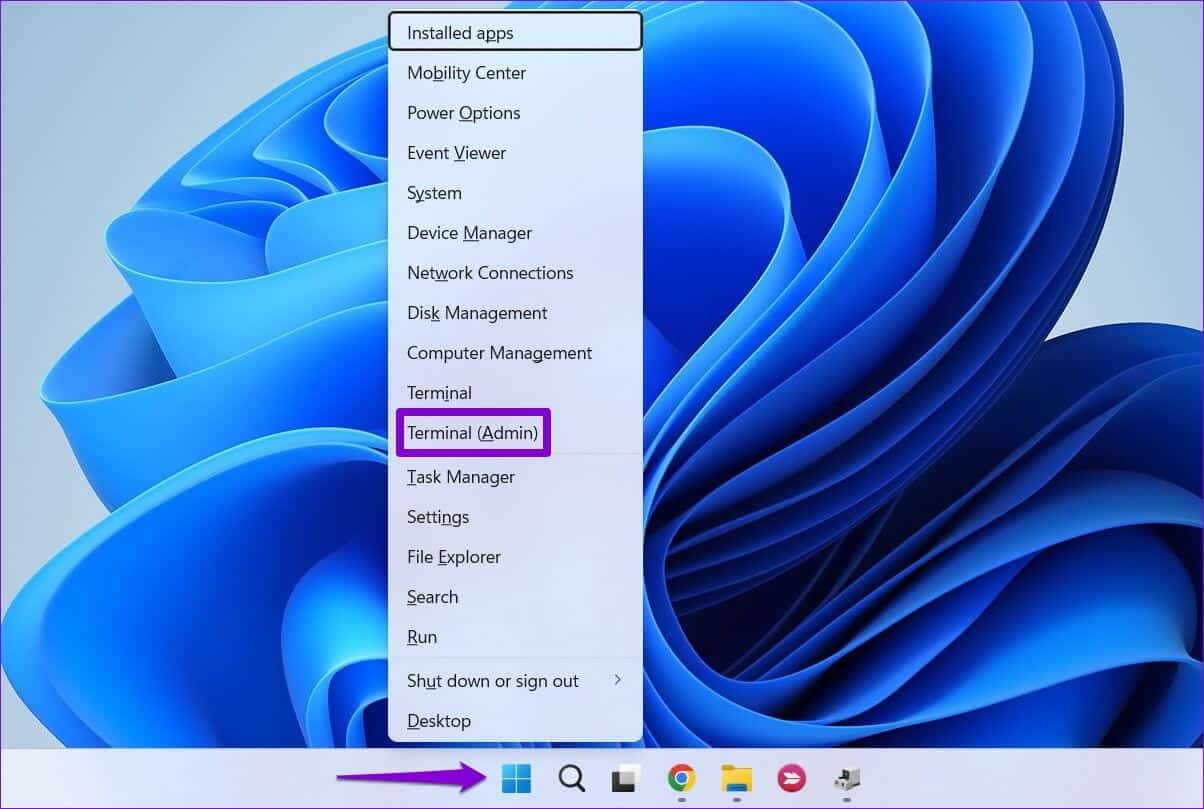 Open-Terminal-Admin-on-Windows-7-1204x809 أفضل 6 طرق لإصلاح أجهزة USB ، الاستمرار في قطع الاتصال وإعادة الاتصال في Windows 11