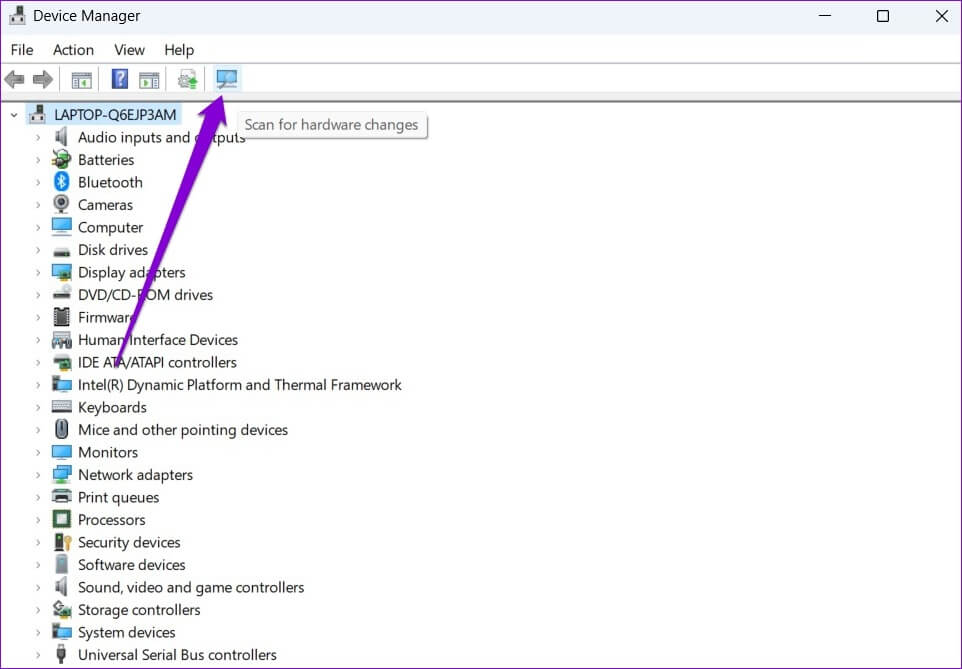 Scan-for-Hardware-Changes-on-Windows-1-962x669 أفضل 6 طرق لإصلاح خطأ لا يمكنها العثور على برنامج تشغيل محول الشبكة على Windows
