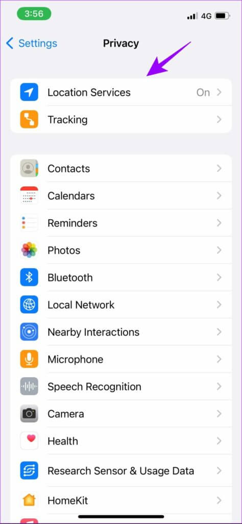 Select-Location-Services-474x1024-1-474x1024 كيفية منع التتبع أثناء تصفح المواقع في Safari على iPhone