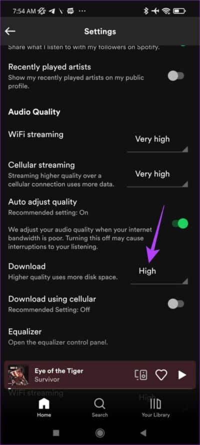 Select-download-quality-691x1536-1-691x1536-e1661800310528 لماذا يشغل Spotify مساحة تخزين كبيرة وكيفية إصلاح ذلك