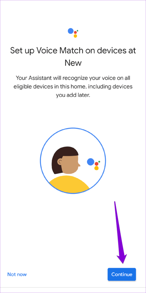 Set-Up-Voice-Match-for-New-Account-512x1024-1 كيفية إضافة عدة مستخدمين إلى جهاز Google Nest Hub