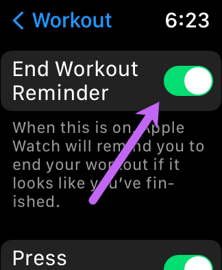 Set-Workout-Reminders-Apple-Watch6 كيفية إضافة وإزالة التدريبات إلى Apple Watch يدويًا