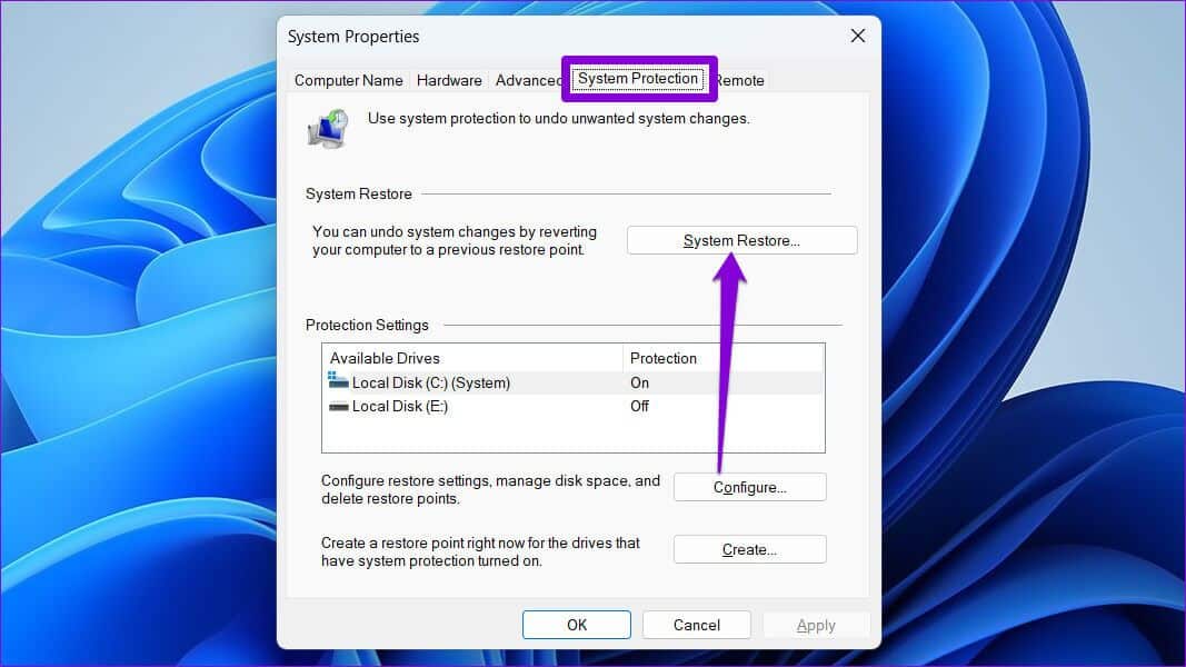 System-Restore-on-Windows-9-1067x600 أفضل 6 طرق لإصلاح خطأ لا يمكنها العثور على برنامج تشغيل محول الشبكة على Windows