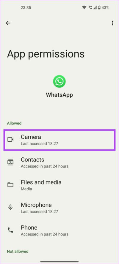 خطأ عدم إمكانية بدء الكاميرا على WhatsApp لنظام Android - %categories