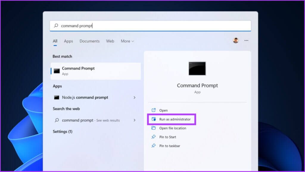 Windows-Cmd-Search-e1660829481331-1024x579 7 طرق لفتح موجه الأوامر في Windows 11 و 10 والإصدارات الأقدم