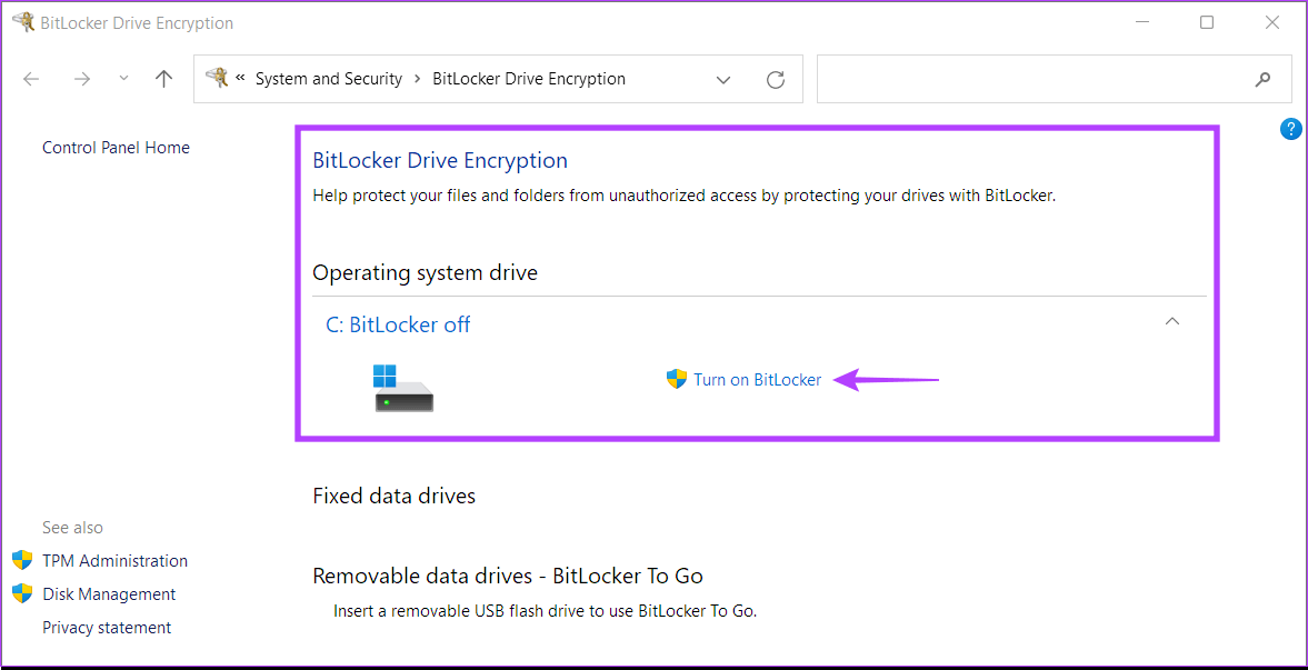 Windows_11_BitLocker_Encryption_1 Windows 11 Home مقابل Windows 11 Pro: أيهما أفضل بالنسبة لك