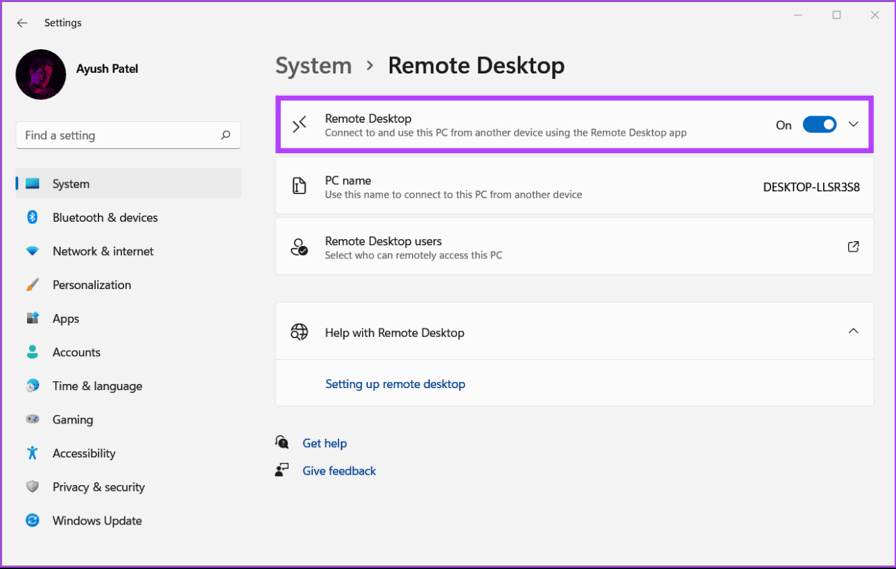 Windows_11_Pro_Remote_Desktop_Connection Windows 11 Home مقابل Windows 11 Pro: أيهما أفضل بالنسبة لك