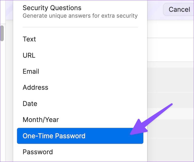 add-one-time-password-menu-824x688 أفضل 3 طرق لإعداد المصادقة الثنائية 2FA على Mac
