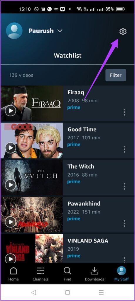 amazon-prime-settings-on-android-460x1024-1-460x1024 كيفية إزالة الأجهزة المسجلة من Amazon Prime Video