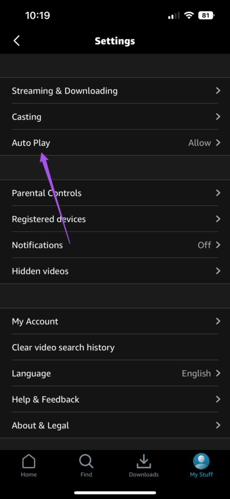 auto-play-settings-prime-video-app-iPhone-473x1024-1 كيفية إيقاف التشغيل التلقائي على Amazon Prime Video