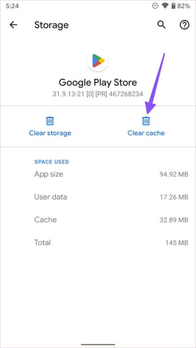 clear-cache-play-store-1080x1920-e1661541670466 أفضل 5 طرق لإصلاح "جهازك غير متوافق مع هذا الإصدار" على Android