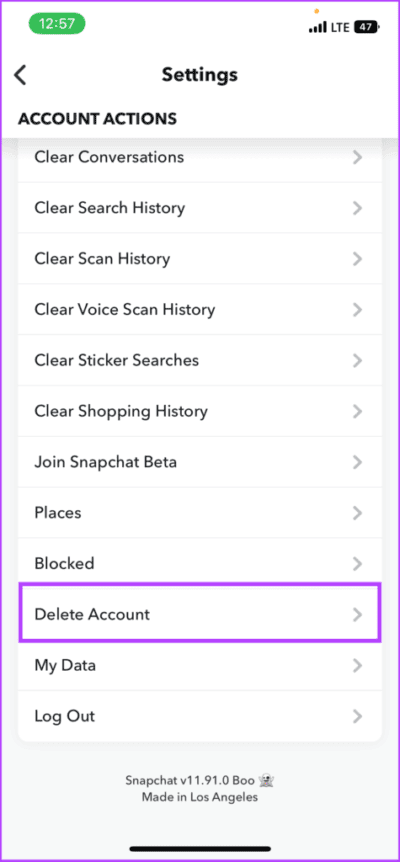 كيفية حذف حساب Snapchat على Android و iPhone في عام 2022 - %categories