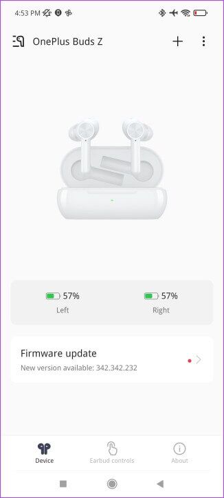 device_information-326x722 كيفية إدارة وتخصيص عناصر التحكم في OnePlus Buds
