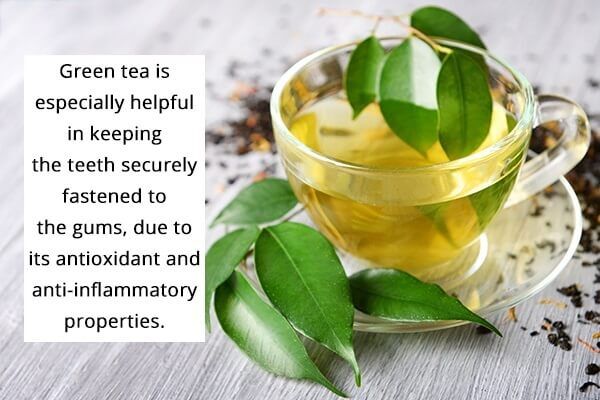 10 علاجات منزلية لانحسار اللثة - oral-health drink green tea for receding gums 600x400 - 10 علاجات منزلية لانحسار اللثة
