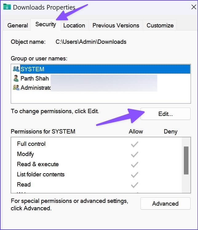edit-download-properties-644x746 أفضل 8 طرق لإصلاح عدم عمل بحث مستكشف الملفات على Windows 11