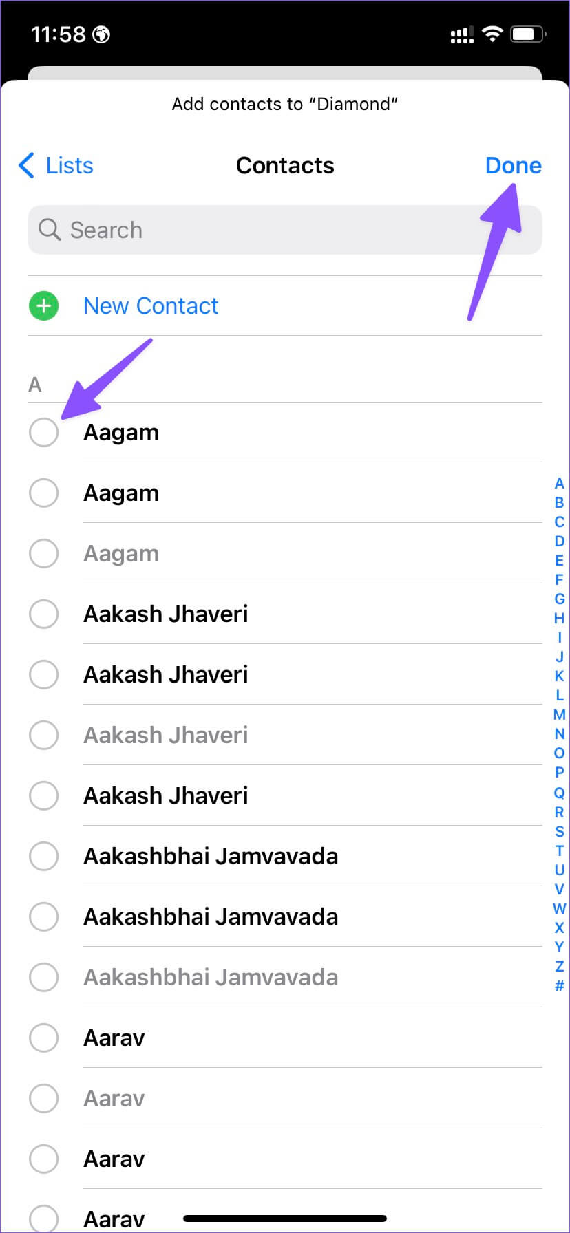 كيفية إدارة و إنشاء أو إزالة قائمة جهات اتصال على iPhone - %categories