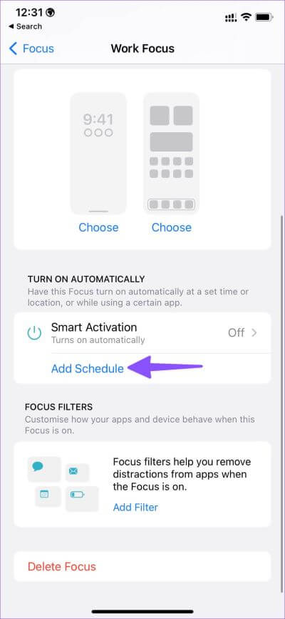 focus-schedule-400x866 أفضل 8 طرق لإصلاح استنزاف البطارية طوال الليل على iPhone