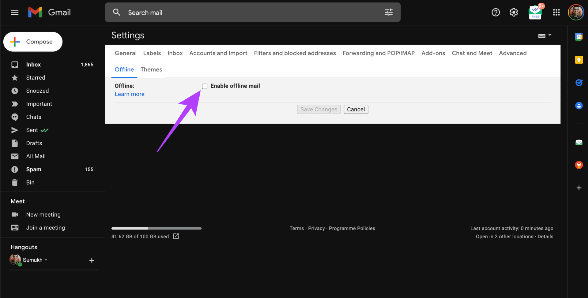 gmail-offline-2 متى يجب عليك استخدام ميزة Gmail بلا إنترنت وكيفية استخدامه