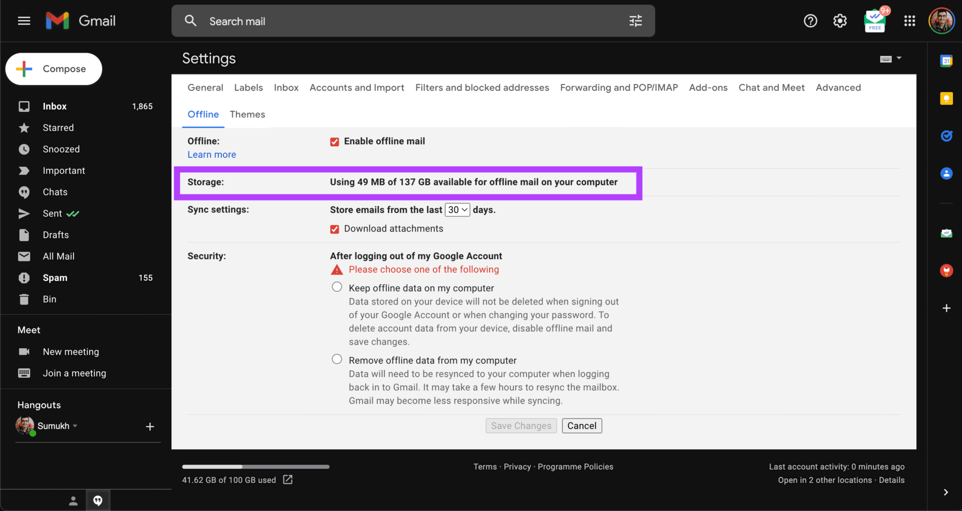 gmail-offline-3-1 متى يجب عليك استخدام ميزة Gmail بلا إنترنت وكيفية استخدامه
