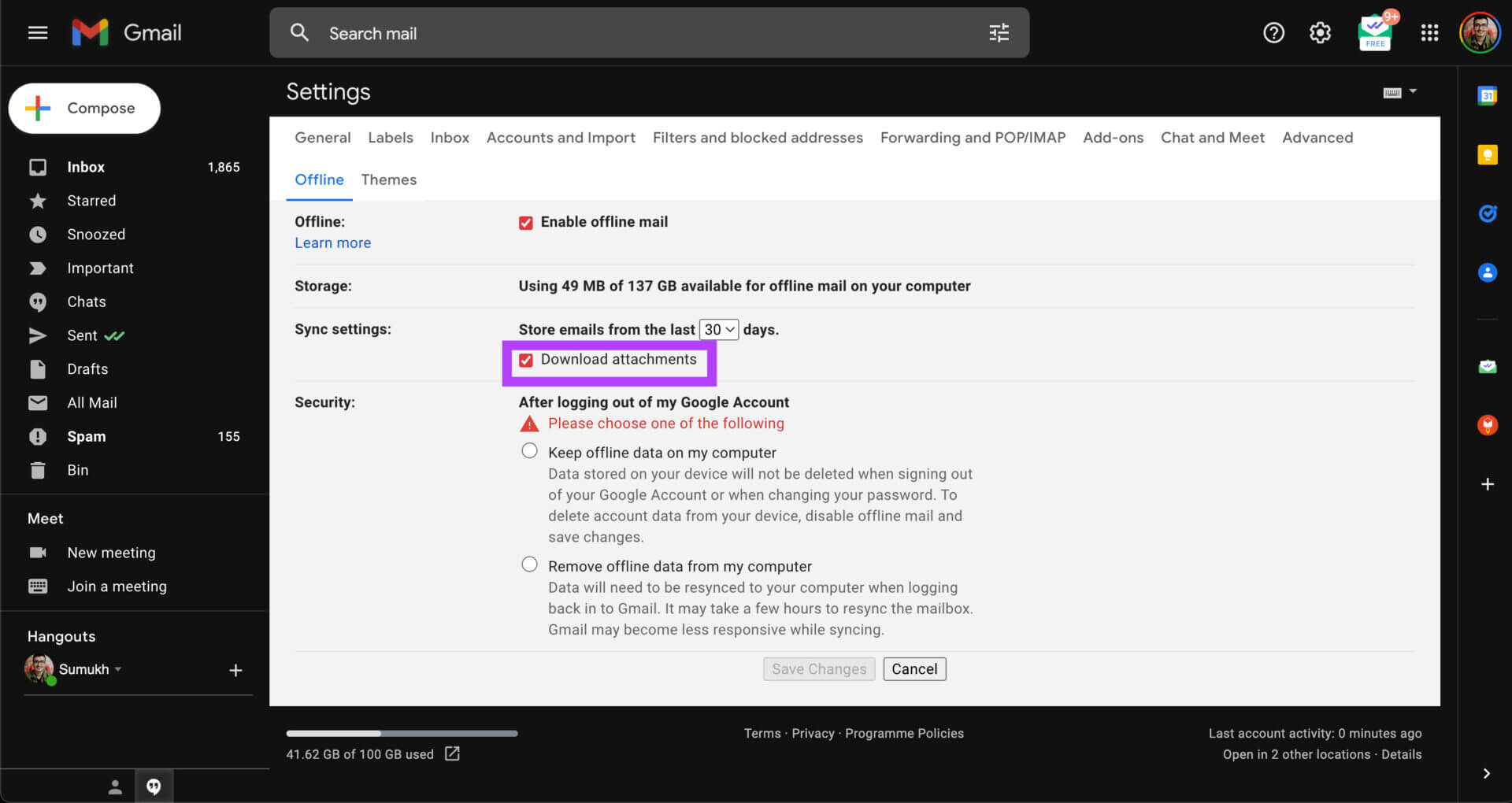 gmail-offline-3-3-1920x1020 متى يجب عليك استخدام ميزة Gmail بلا إنترنت وكيفية استخدامه