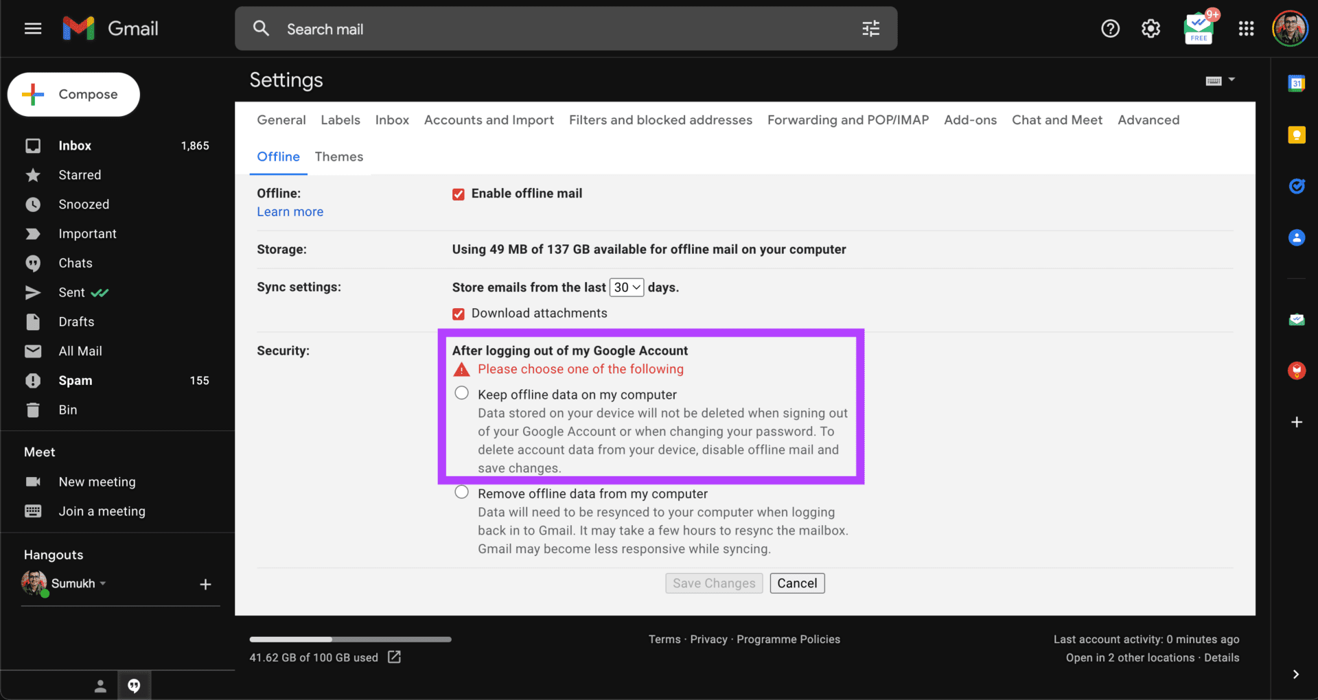 gmail-offline-3-4 متى يجب عليك استخدام ميزة Gmail بلا إنترنت وكيفية استخدامه
