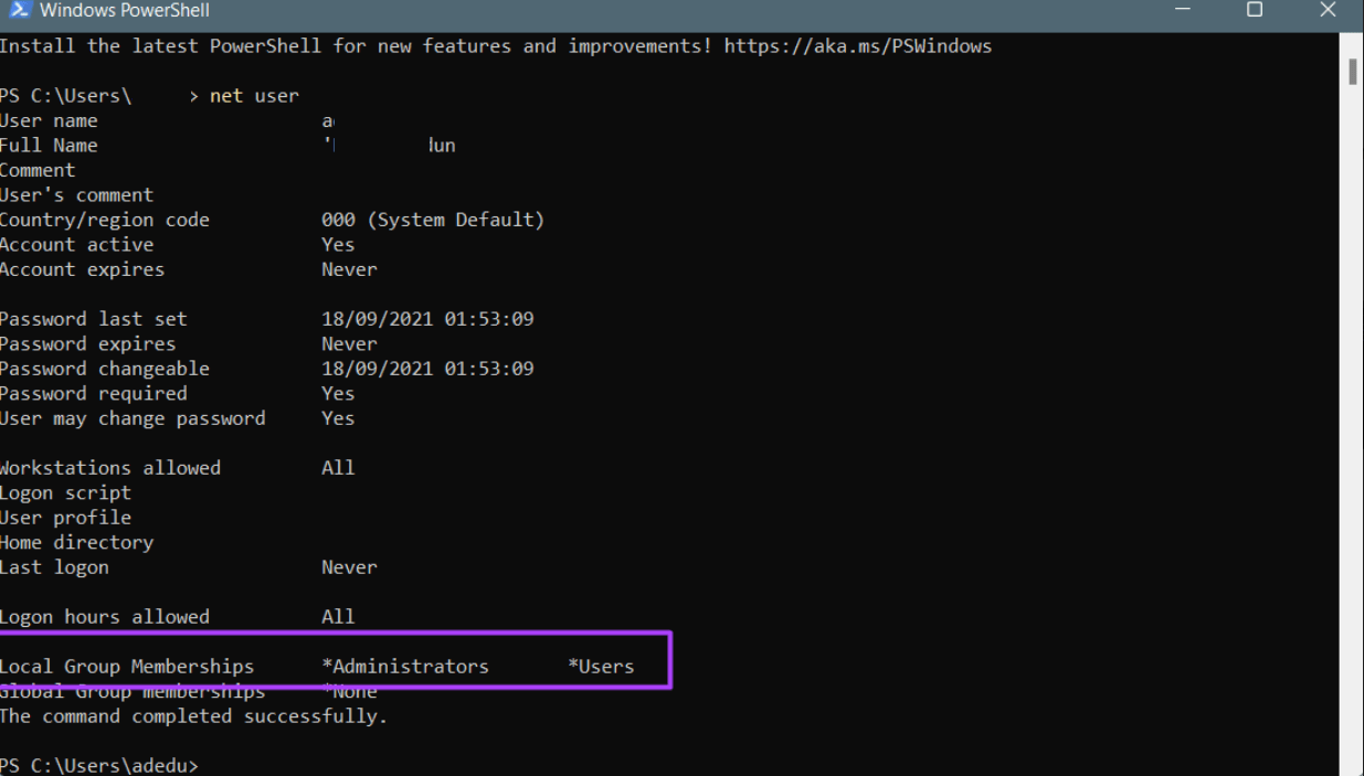how-to-check-if-you-have-administrator-rights-on-windows-11-step-17 أفضل 4 طرق للتحقق مما إذا كان لديك حقوق المسؤول على Windows 11