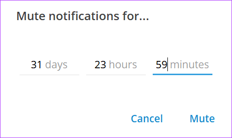 how-to-create-custom-mute-durations-on-telegram-for-desktop-and-mobile-10 كيفية إنشاء فترات كتم صوت مخصصة في Telegram على سطح المكتب والجوال