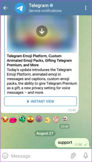 كيفية إنشاء فترات كتم صوت مخصصة في Telegram على سطح المكتب والجوال - %categories