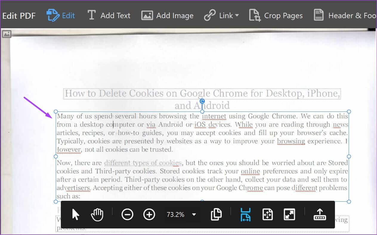 how-to-edit-scanned-pdfs-using-adobe-step-9-1264x790 كيفية تحرير ملفات PDF الممسوحة ضوئيًا في Adobe Acrobat DC