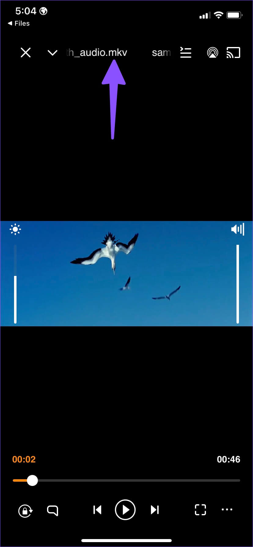 mkv-videos-in-vlc-828x1792 كيفية تنزيل وتشغيل مقاطع فيديو Google Drive على iPhone
