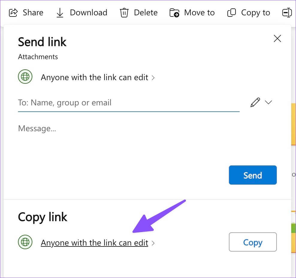 onedrive-link-permission-988x926 أفضل 3 طرق لإرسال الملفات الكبيرة باستخدام Gmail