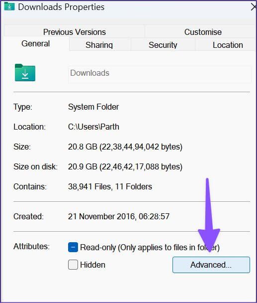 open-advanced-menu-2-517x608 أفضل 8 طرق لإصلاح عدم عمل بحث مستكشف الملفات على Windows 11