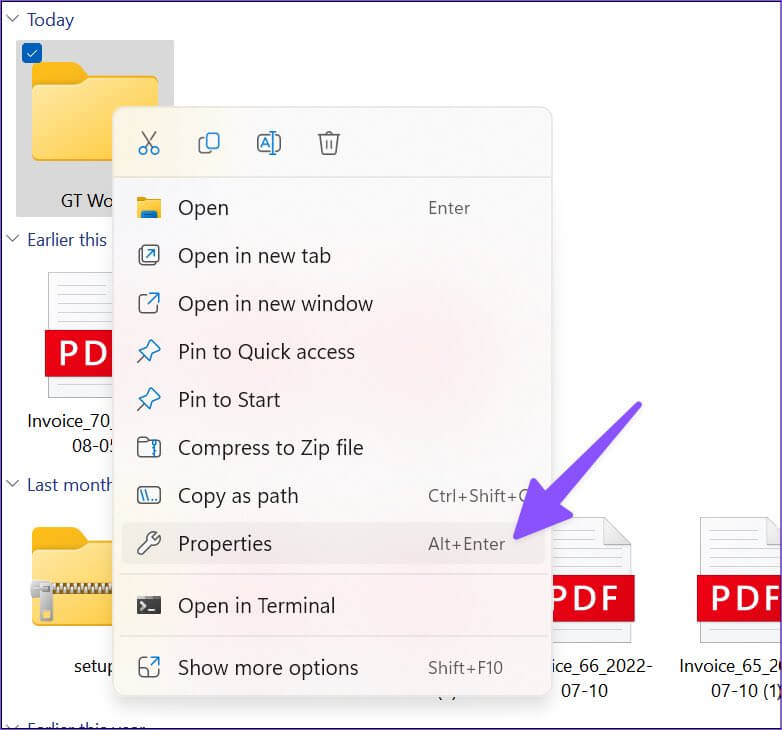 open-folder-properties-1-782x730 أفضل 8 طرق لإصلاح عدم عمل بحث مستكشف الملفات على Windows 11