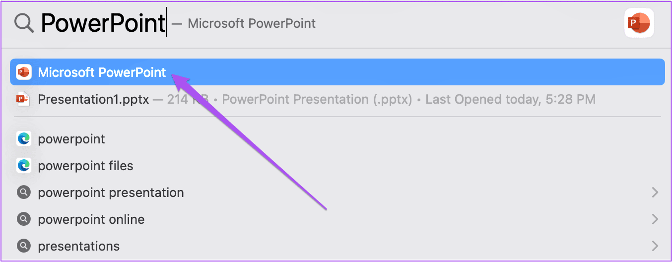 open-powerpoint-on-mac-1 كيفية إدراج Live Camera Feed في Microsoft PowerPoint على Mac