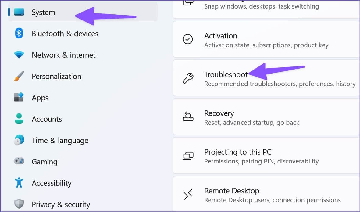 open-troubleshoot-1181x695 أفضل 8 طرق لإصلاح عدم عمل بحث مستكشف الملفات على Windows 11