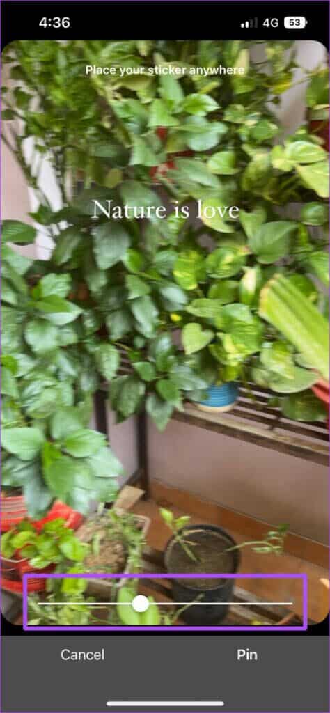 pin-and-move-text-instagram-story-iphone-474x1024-1-474x1024 أفضل 4 ميزات قصة Instagram يجب أن تجربها على Android و iPhone