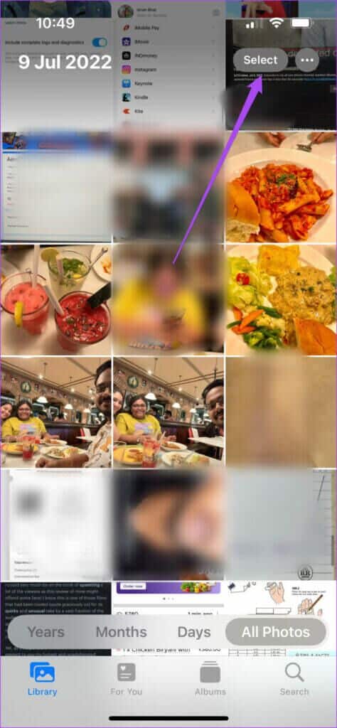 select-photos-photos-app-iphone-474x1024-1-474x1024 كيفية نسخ ولصق التعديلات في تطبيق الصور على iPhone