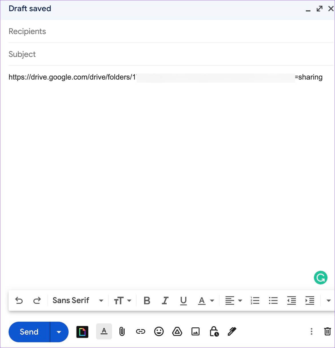 send-google-drive-link-on-gmail-1172x1216 أفضل 3 طرق لإرسال الملفات الكبيرة باستخدام Gmail