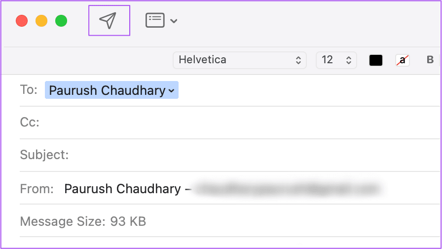 send-template-email-mail-app-mac-1 كيفية إنشاء قالب بريد إلكتروني في تطبيق Mail على جهاز Mac