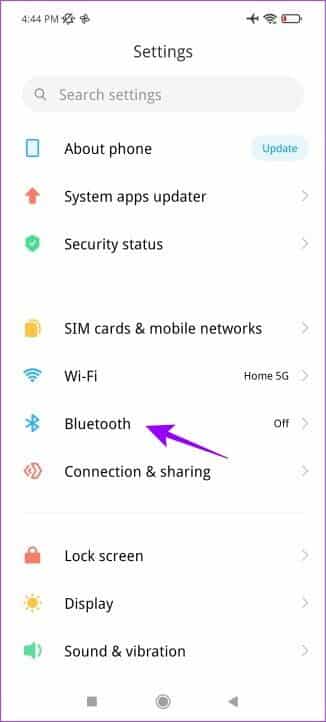 settings_menu_bluetooth-1-326x722 كيفية إدارة وتخصيص عناصر التحكم في OnePlus Buds